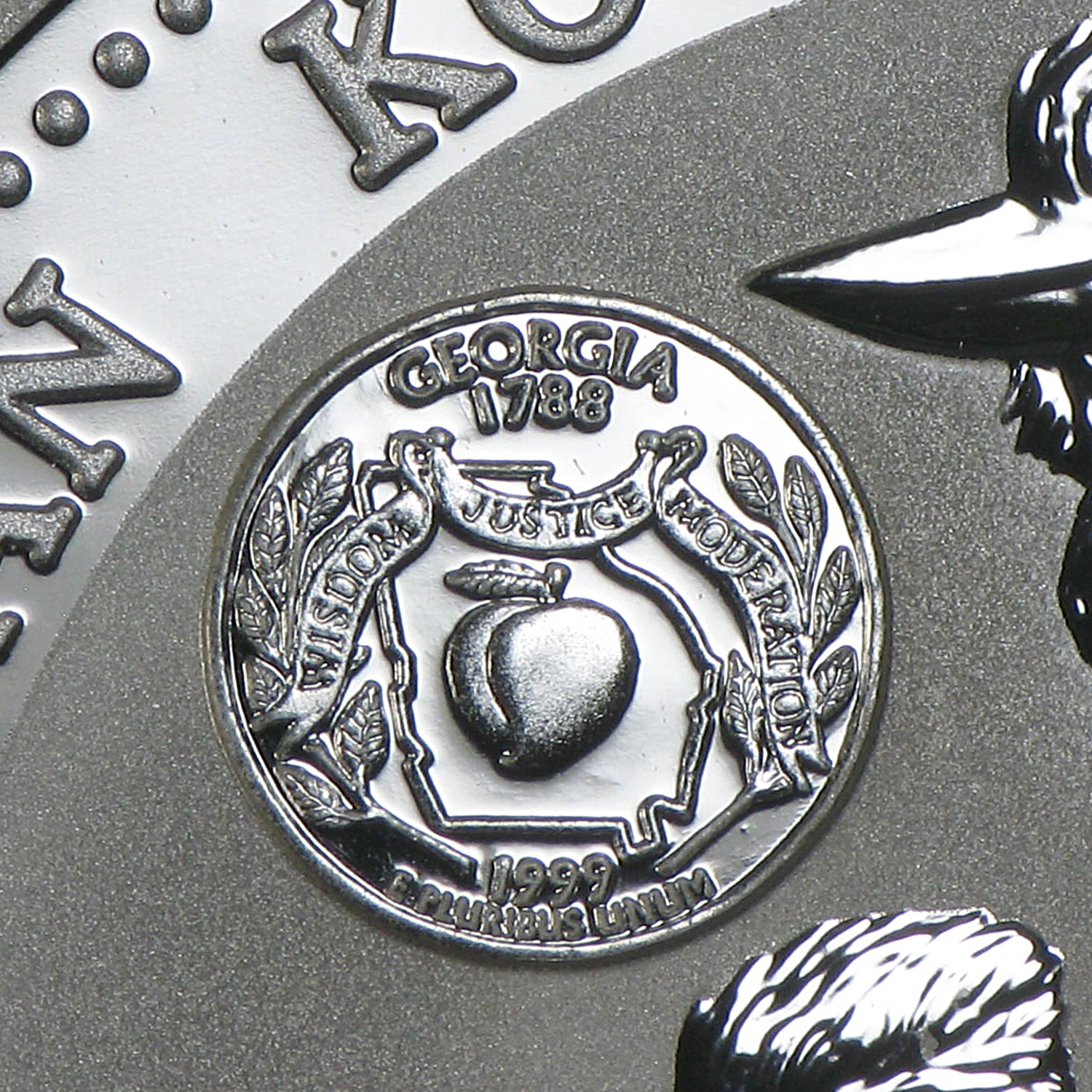 Buy 1999 Australia 1 oz Silver Kookaburra BU (Georgia Quarter