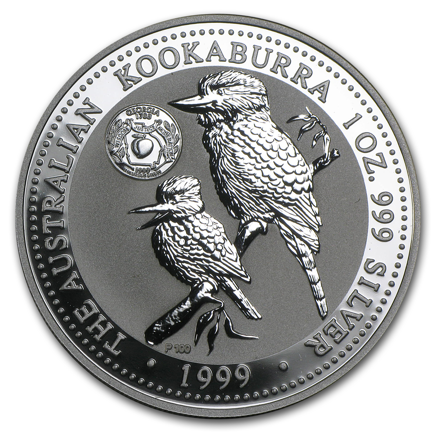 1999年 オーストラリア クーカバラ銀貨 Buy 1999 Australia 1 oz Silver Kookaburra BU (Georgia Quarter