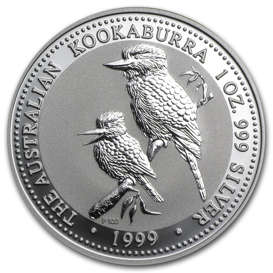 1999 Australia 1 oz Silver Kookaburra BU