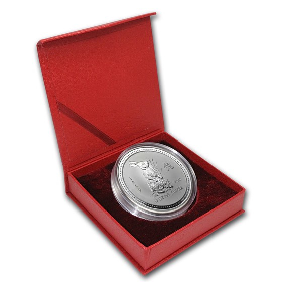 1999 Australia 10 oz Silver Year of the Rabbit BU (w/Red box) 1999 Australia 10 oz Silver Year of the Rabbit BU (w/Red box)