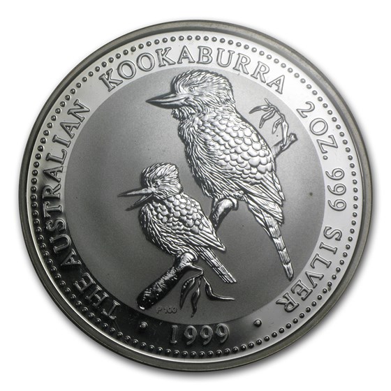1999 Australia 2 oz Silver Kookaburra BU 1999 Australia 2 oz Silver Kookaburra BU
