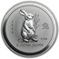 1999 Australia 2 oz Silver Year of the Rabbit BU