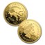 1999 Australia 5-Coin Gold Nugget Proof Set (No COA)