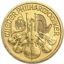 1999 Austria 1/10 oz Gold Philharmonic BU