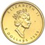 1999 Canada 1/10 oz Gold Maple Leaf BU (20 Years ANS Privy)