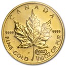 1999 Canada 1/10 oz Gold Maple Leaf BU (20 Years ANS Privy)