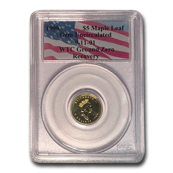 1999 Canada 1/10 oz Gold Maple Leaf PCGS (World Trade Center) 1999 Canada 1/10 oz Gold Maple Leaf PCGS (World Trade Center)