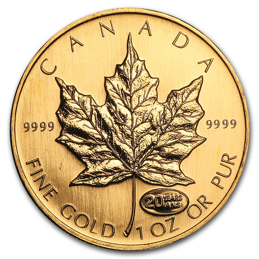 Buy 1999 Canada 1 oz Gold Maple Leaf BU APMEX