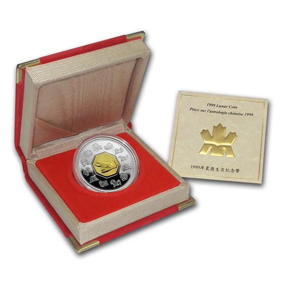 1999 Canada 1 oz Silver Year of the Rabbit Proof (w/Box & COA) 1999 Canada 1 oz Silver Year of the Rabbit Proof (w/Box & COA)
