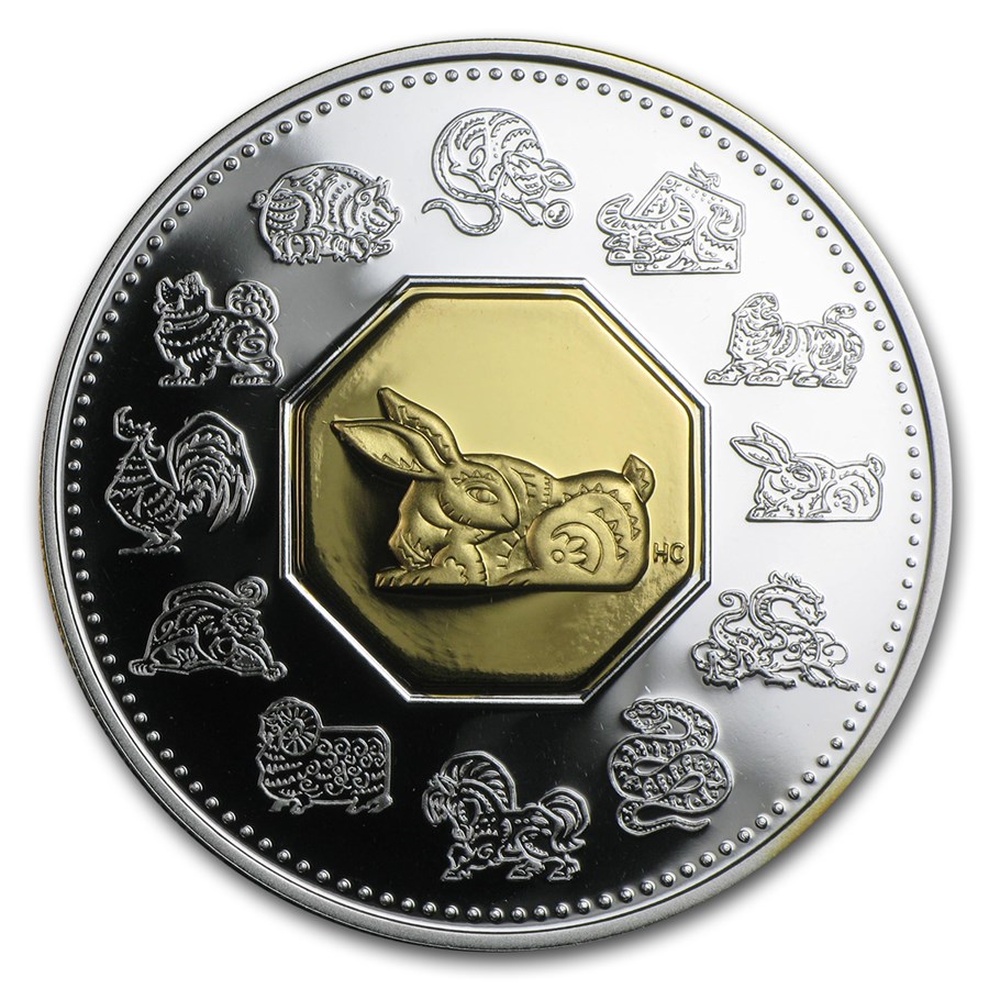 1999 Canada 1 oz Silver Year of the Rabbit Proof