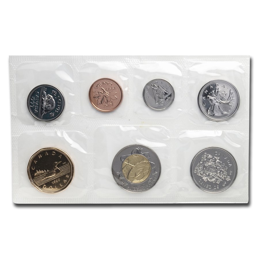 1999 Canada 7-Coin Proof Like Set (w/Drum Dance $2)