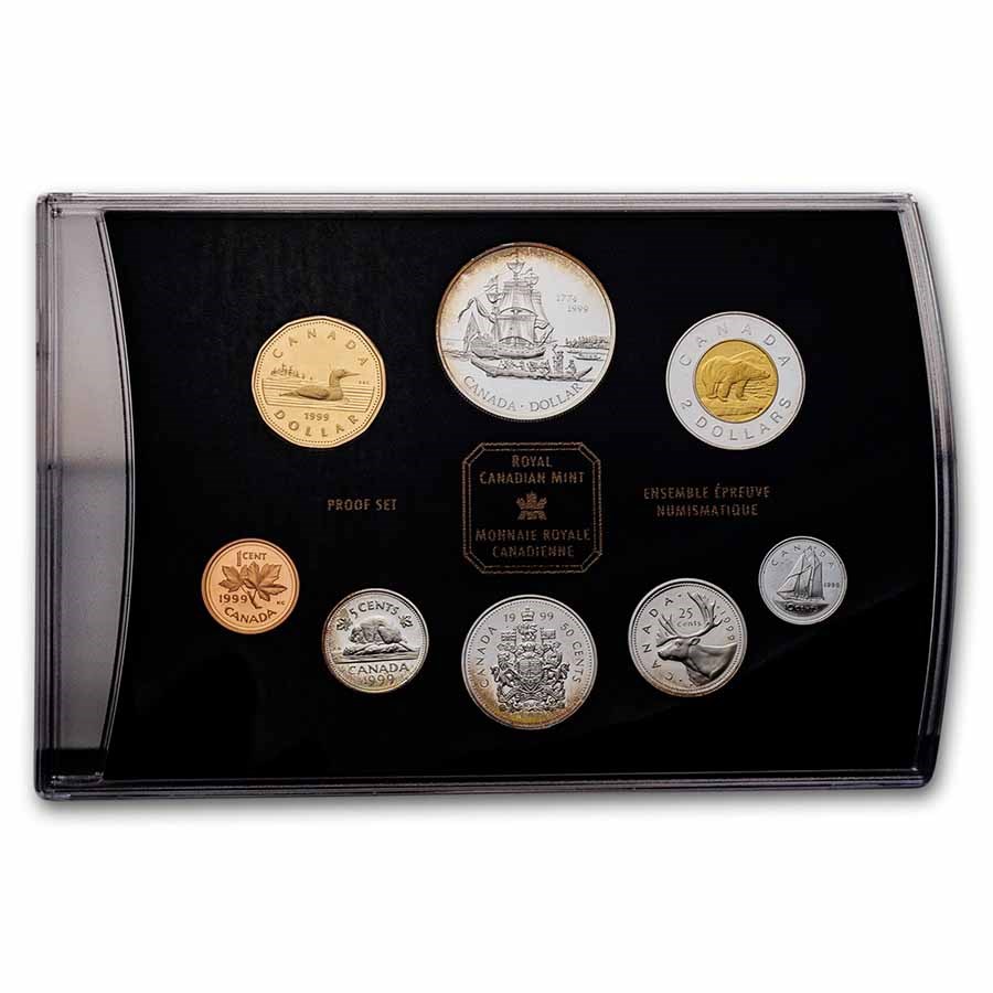 1999 Canada 8-Coin Silver Proof Set (Queen Charlotte Islands)