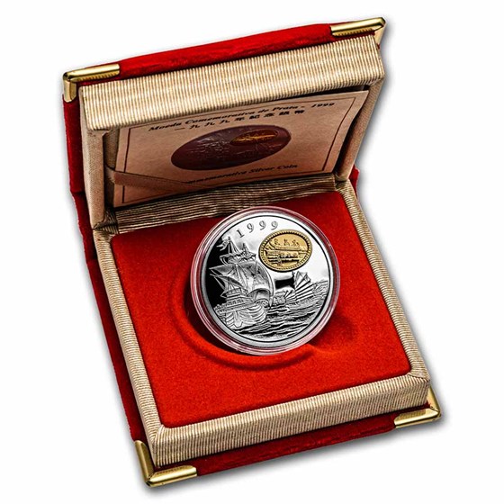 Buy 1999 Canada Macao Silver 100 Patacas Portuguese Ship (Box & COA ...