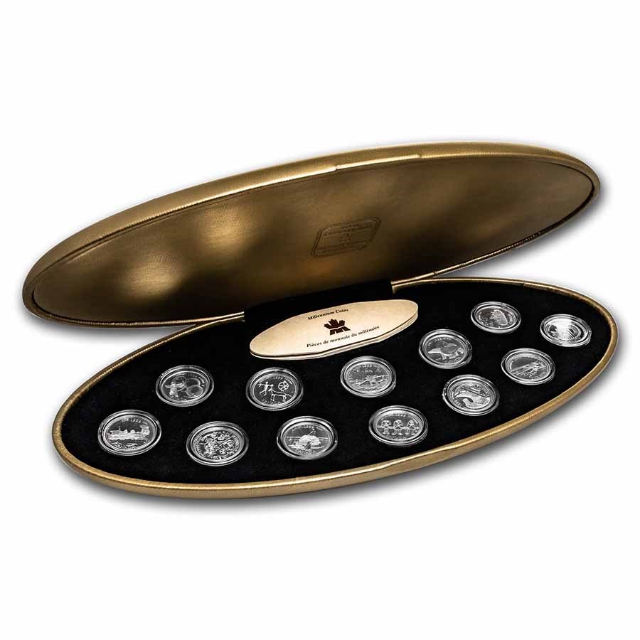 1999 Canada Millennium 12-Coin Silver Proof Set