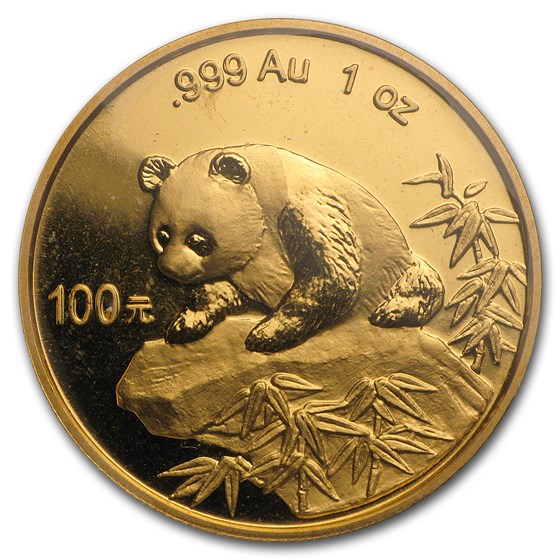 1999 China 1 oz Gold Panda Large Date w/Serif BU (Sealed) 1999 China 1 oz Gold Panda Large Date w/Serif BU (Sealed)