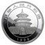 1999 China 1 oz Silver Panda Large Date Plain 1 (Sealed)