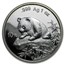1999 China 1 oz Silver Panda Small Date BU (Capsule only)