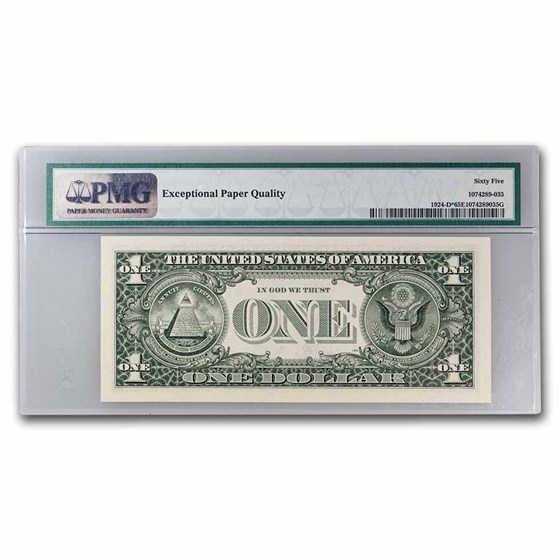 Buy 1999* (D-Clev.) $1 FRN Gem CU-65 EPQ PMG (Fr#1924D*) Star Note | APMEX