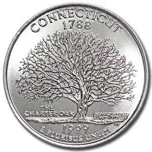 1999-D Connecticut State Quarter BU 1999-D Connecticut State Quarter BU