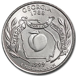 1999-D Georgia State Quarter BU