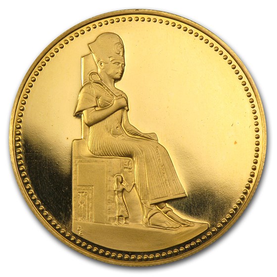 1999 Egypt Proof Gold 50 Pounds Ramses II 1999 Egypt Proof Gold 50 Pounds Ramses II
