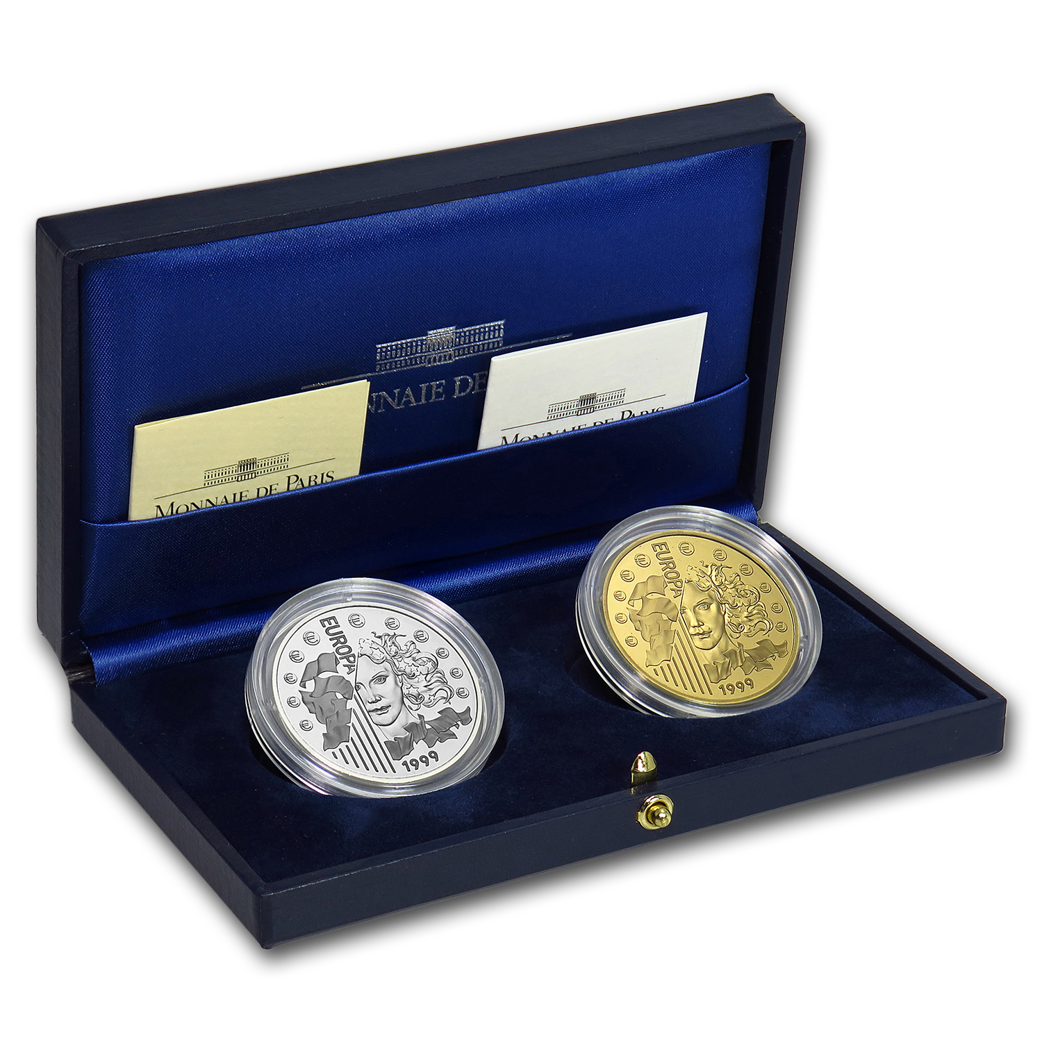 EUROPAユーロ導入記念コイン1999年発行Monnaie de Paris製 MONNAIE DE PARIS 金貨 EUROPA 1999年 フランス ユーロ 記念