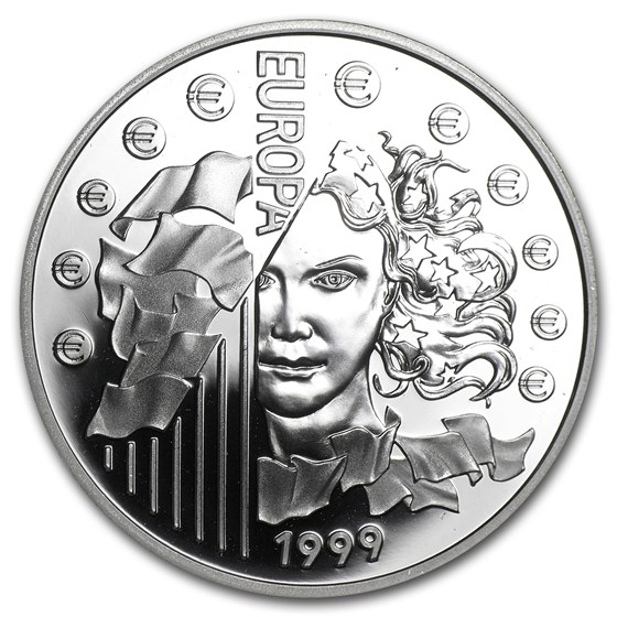 1999 France Silver Euro Conversion Coin BU