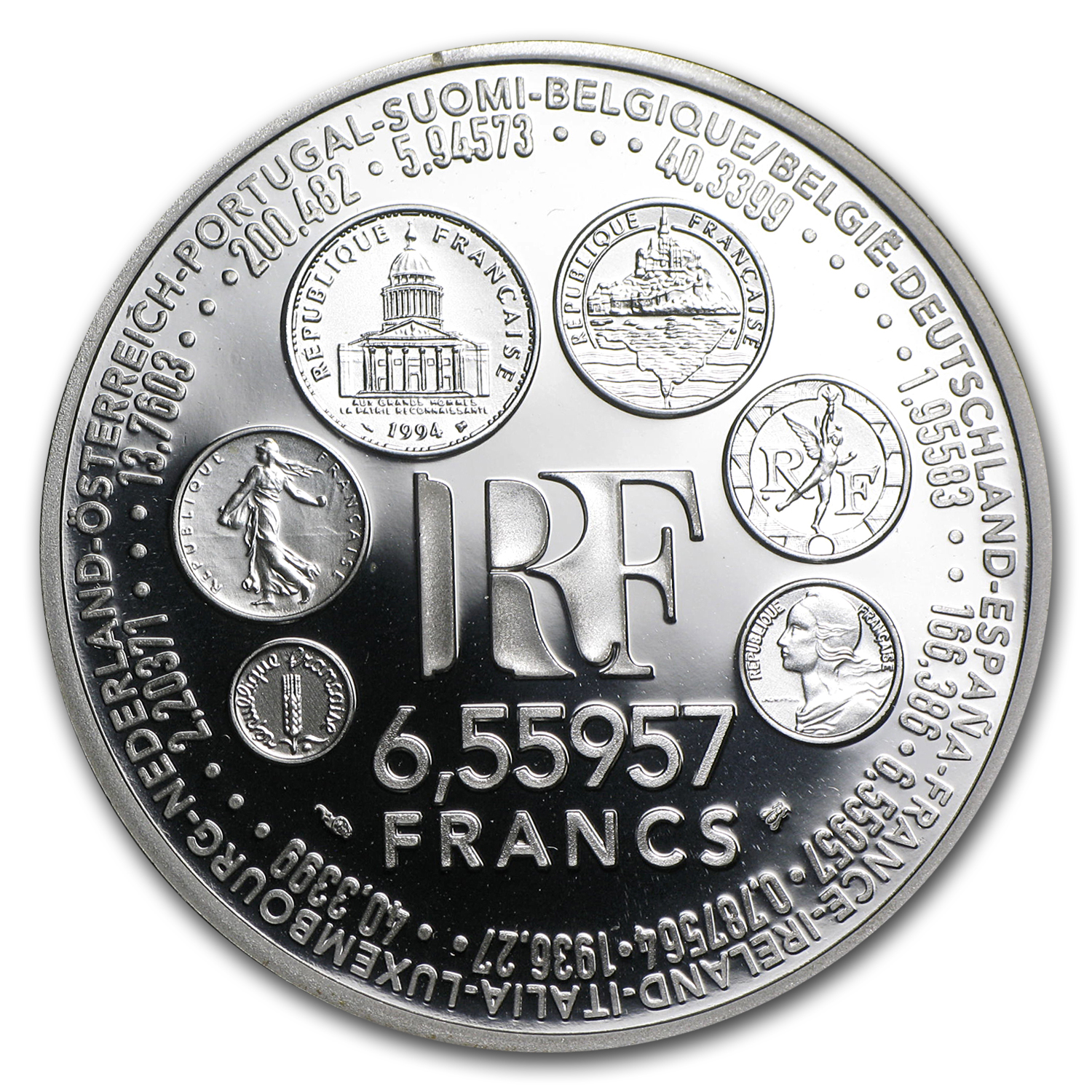 Buy 1999 France Silver Euro Conversion Coin BU | APMEX