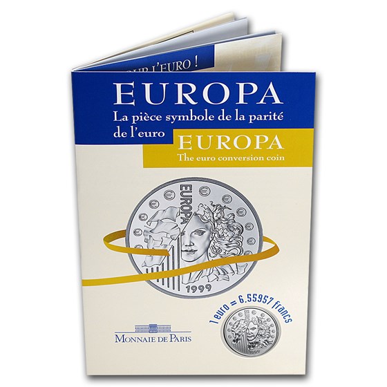 1999 France Silver Euro Conversion Coin BU 1999 France Silver Euro Conversion Coin BU