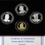 1999 Gibraltar 4-Coin Au/Ag Crown Jewels Proof Set (w/Box & COA)