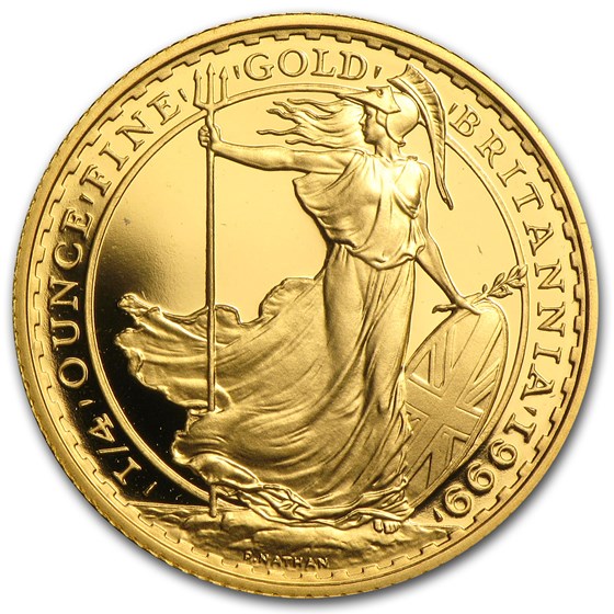 1999 Great Britain 1/4 oz Proof Gold Britannia 1999 Great Britain 1/4 oz Proof Gold Britannia