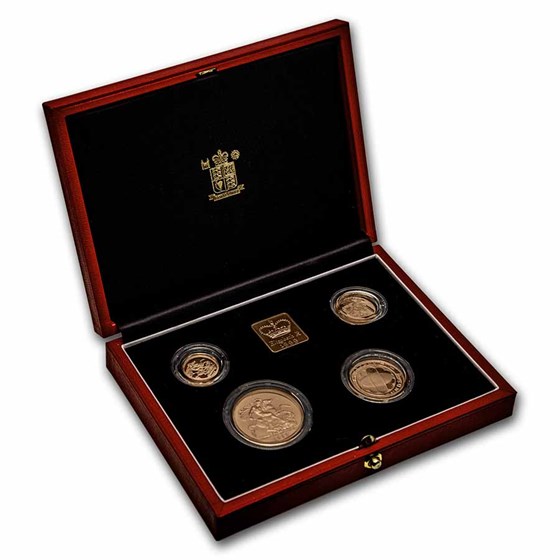 1999 Great Britain 4-Coin Au Sovereign Rugby World Cup Proof Set 1999 Great Britain 4-Coin Au Sovereign Rugby World Cup Proof Set
