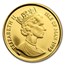 1999 Isle of Man 1/25 oz Gold British Blue Cat