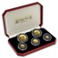 1999 Isle of Man 5-Coin Gold British Blue Cat Set