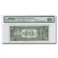 1999 (L-San Fran) $1 FRN CU-66 EPQ PMG (Fr#1925-L) Print Error