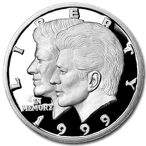 Buy 1999 Liberia Silver $10 Kennedy Father & Son Proof | APMEX