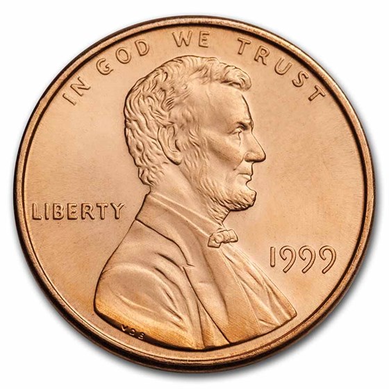 1999 Lincoln Cent BU (Red) 1999 Lincoln Cent BU (Red)