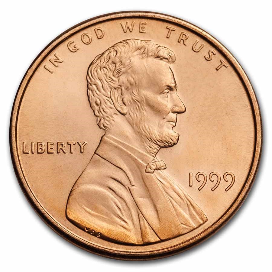 1999 Lincoln Cent BU (Red)