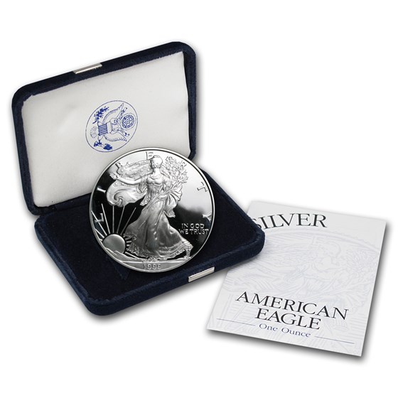 1999-P 1 oz Proof American Silver Eagle (w/Box & COA) 1999-P 1 oz Proof American Silver Eagle (w/Box & COA)