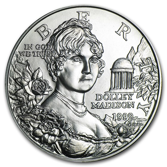 1999-P Dolley Madison $1 Silver Commem BU (Capsule Only) 1999-P Dolley Madison $1 Silver Commem BU (Capsule Only)