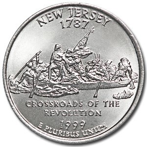 1999-P New Jersey State Quarter BU