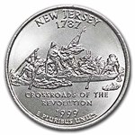 1999-P New Jersey Statehood Quarter 40-Coin Roll BU