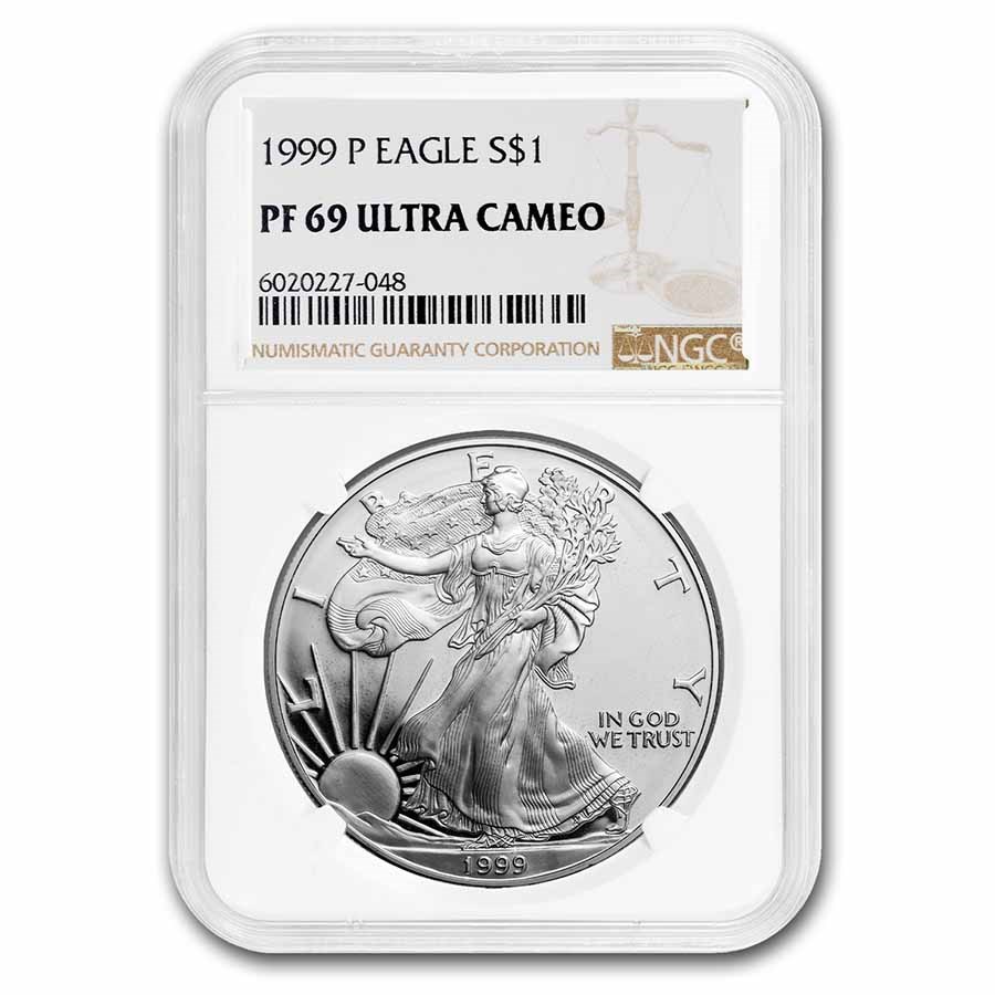 1999-P Proof American Silver Eagle PF-69 NGC