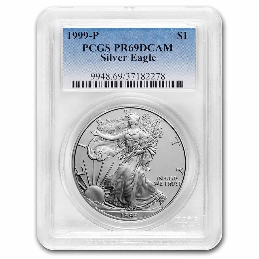 1999-P Proof American Silver Eagle PR-69 PCGS