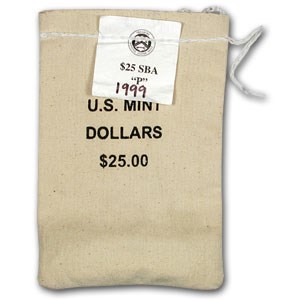 1999-P SBA 25-Coin Sealed Bag BU