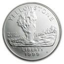 1999-P Yellowstone Park $1 Silver Commem BU (Capsule only)