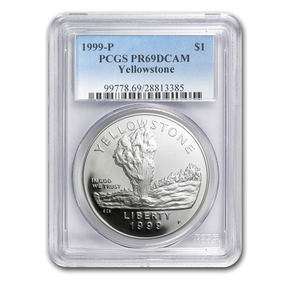 1999-P Yellowstone Park $1 Silver Commem PR-69 PCGS 1999-P Yellowstone Park $1 Silver Commem PR-69 PCGS