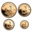 1999 S. Africa 4-Coin Gold Krugerrand Proof Set (No COA, No Box)