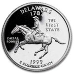 1999-S Delaware State Quarter Gem Proof 40-coin Roll (Silver)