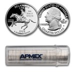 1999-S Delaware State Quarter Gem Proof 40-coin Roll (Silver)